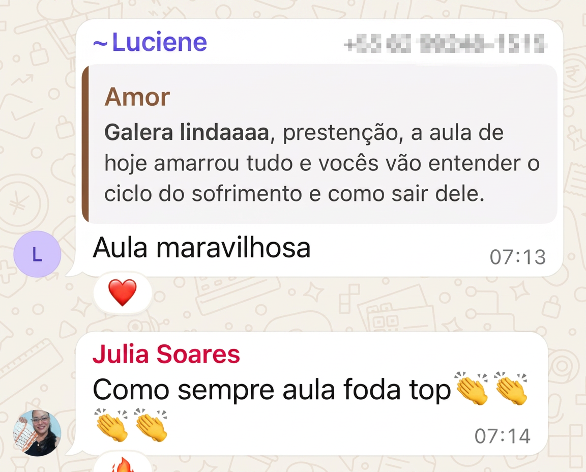 Depoimento de participante 6 da MasterClass Jornada Novo Ciclo